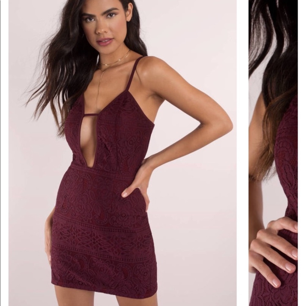 TOBI // Maroon Dress